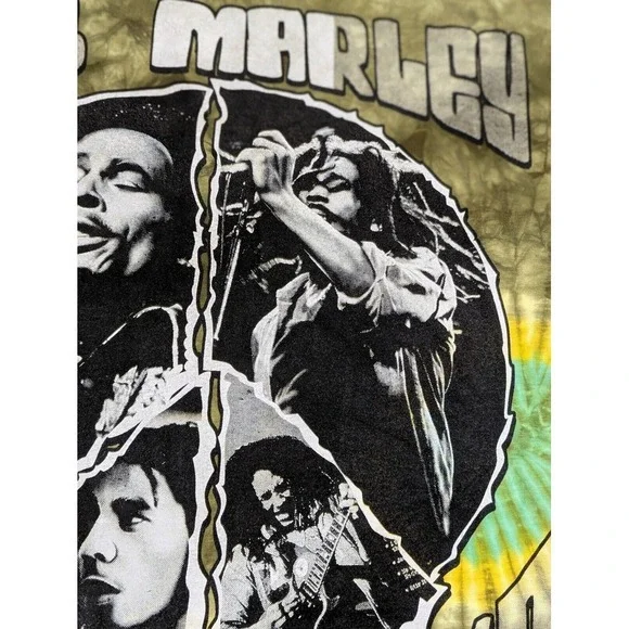 Vintage Bob Marley Tee XL‎ One Love AOP Music Y2K Hot Ice Rare - Picture 12 of 13